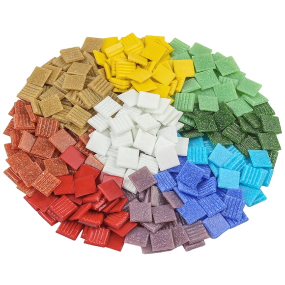 Azulejos de Mosaico Youway Style Cuadrados 1.9 cm 1 kg Vidrio Brillante