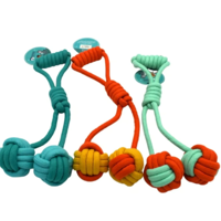 Genérico - Pelota Doble Cuerda Trenzada Juguete Para Perros