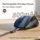 thumbnail image 3 of Mouse inalámbrico TECKNET Jiggler 6400 DPI con adaptador USB-C, 3 of 8