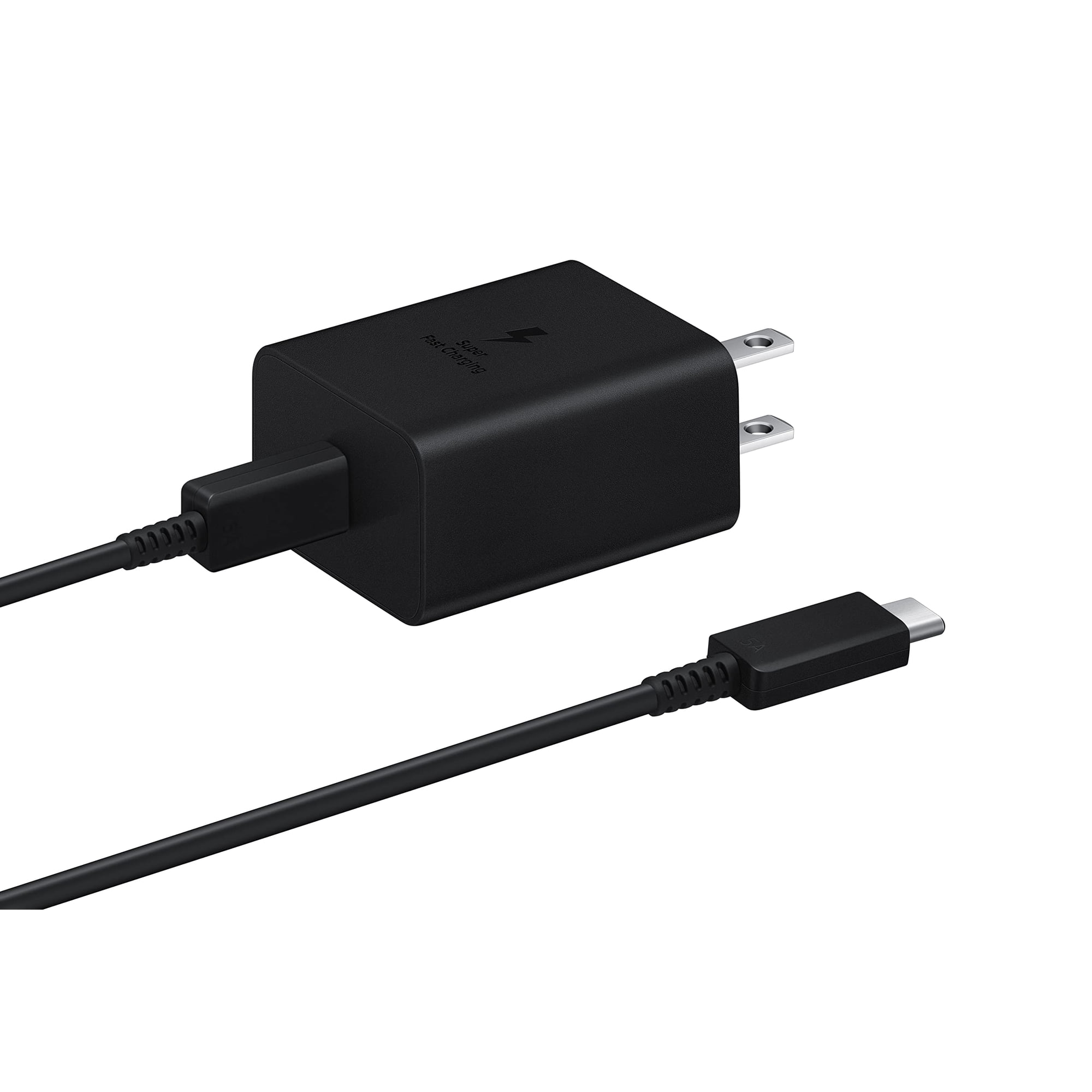 Adaptador De Corriente Samsung De 45 W Con Cable Usb C A C Negro