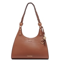 Bolso De Mano Calvin Klein Shelly Novelty Satchel Caramel Mix