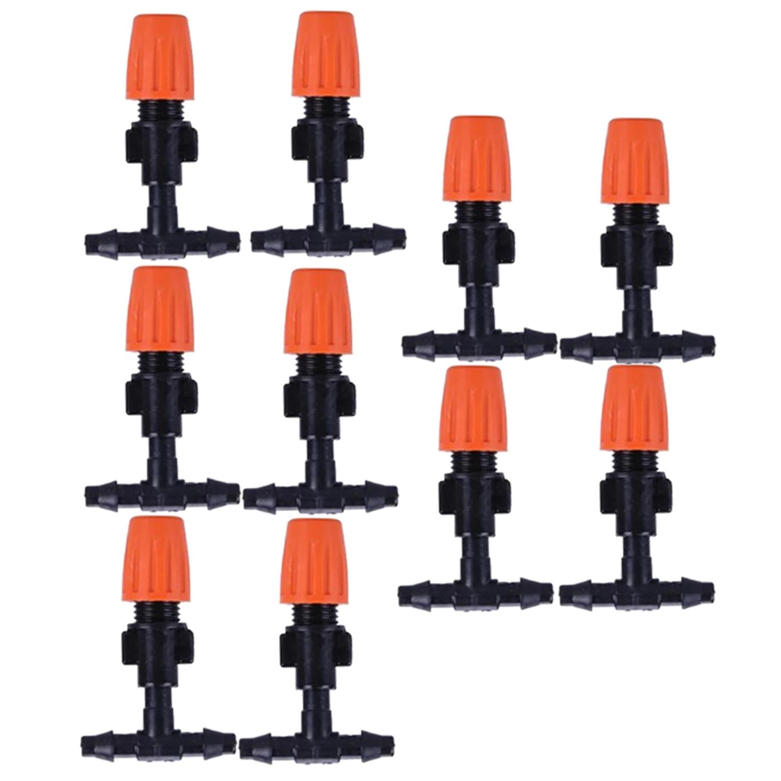 Ioensy - Boquilla De Riego Mister Con Junta En T, Gotero De Riego De Flujo 10 Piezas