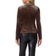 thumbnail image 3 of INSPIRE CHIC Chaqueta de Maestra para Regreso a Clases de Mujer Blazer de Terciopelo Vintage con Solapa Muesca Botón Frontal Chaqueta para el Trabajo M Marrón Oscuro, 3 of 6