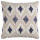 thumbnail image 1 of Almohada Rizzy Home T11762 con relleno de plumón, 20 x 20 cm, azul, blanco y neutro, 1 of 1