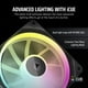 thumbnail image 3 of Ventilador Corsair iCUE LINK LX120 RGB 120 mm, paquete triple, negro, 3 of 3