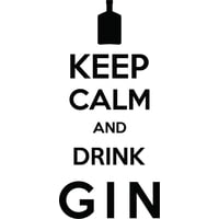 Rienda Libre Graphics - Decomural Drink Gin Keep Calm Ws-41470