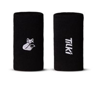 Muñequera Tilki Larga Pro Terry Negra X2 Tenis Padel