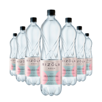 Agua Con Gas Rizola Sabor Frambuesa 1,5L Pack X6 Unidades
