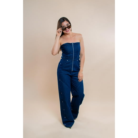 Jumpsuit Strapless Denim Juana - MM SHOP
