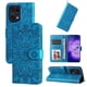 thumbnail image 3 of Funda tipo cartera FOXDOCK para OPPO Find X5 Pro , diseño girasol en relieve, cuero PU, cierre magnético, soporte y tarjetero, 3 of 5
