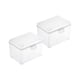 thumbnail image 3 of 2 Cajas De Almacenamiento Transparentes Con Tapa, Organizadores De Escritorio Para Tarjetas, Escritorio Del Hogar, 3 of 5