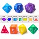 thumbnail image 2 of Set de Dados BESCON DICE 10 cm Arcoíris 7 piezas de Espuma – RPG, 2 of 3