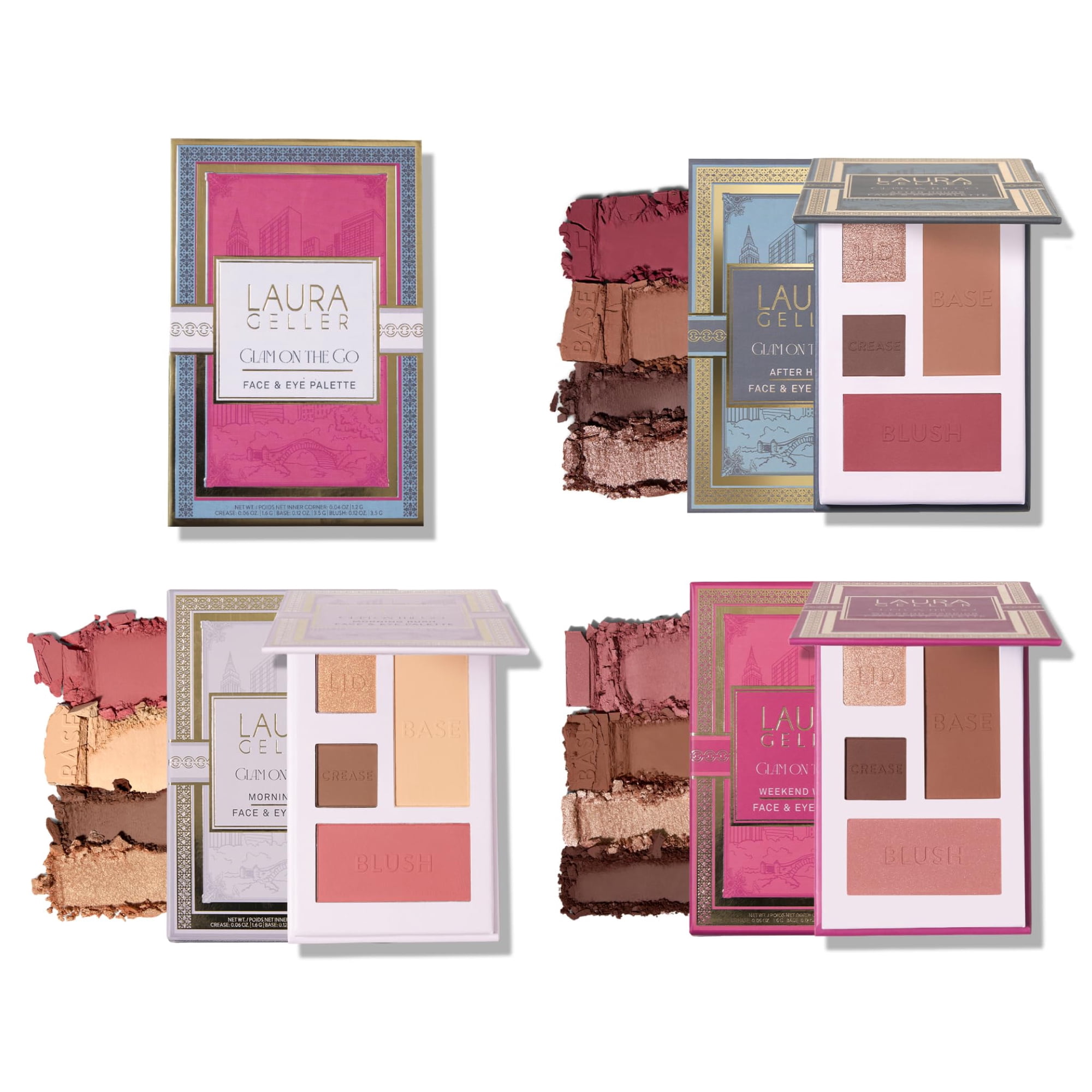 Paletas De Sombras Y Rubor Laura Geller New York Glam On Go