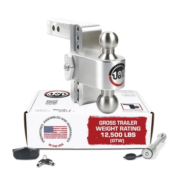 Enganche para remolque Weigh Safe con caída ajustable de 6" y capacidad de 12,500 lb