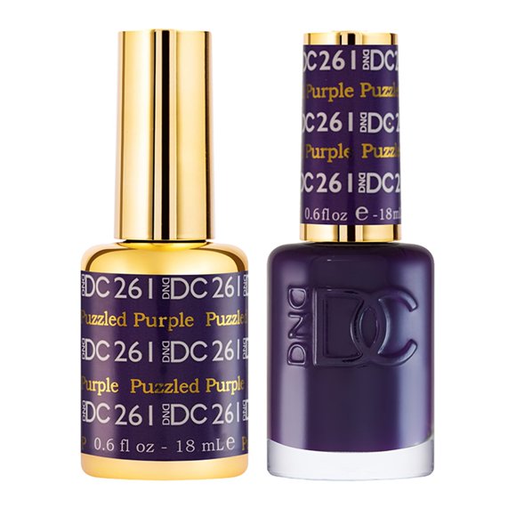 Set de esmaltes en gel DND DC Purple Collection, 15 ml, Puzzled Purple