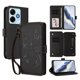 thumbnail image 1 of Funda Cartera Mariposa para [Xiaomi Redmi 13 4G/5G] con Soporte y Cremallera Negro, 1 of 6