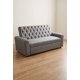 thumbnail image 1 of Sofa cama Capitoné Camila de 185cm color Gris Oscuro Lino, 2 puff y 2 cojines de 40*40, 1 of 2
