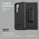 thumbnail image 4 of Funda OtterBox Defender Series para Samsung Galaxy S22, color negro, 4 of 6