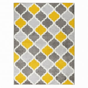 Modalfo - Alfombra Florida Amarilla 160 X 210 Cm