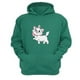 thumbnail image 1 of Polerón Canguro Gatos Aristócratas Verde Aguamarina Talla M Unisex, 1 of 3