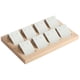 thumbnail image 1 of Tarjetero de madera con bandeja para exhibición de accesorios de joyería, 8 pares, blanco, 1 of 5