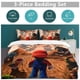 thumbnail image 5 of Super Mario 3-Piece Comforter Set for Bedroom Super Mario Bedding Set for Kids Adults Soft Microfiber Duvet Cover Set with Zipper Closure, 5 of 5