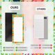 thumbnail image 3 of Bloc de notas Modern Shop pack de 4, 23 × 9 cm, diseño de frutas, 3 of 9