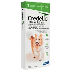 Elanco - Antiparasitarios Credelio Para Perros De 11 A 22 Kg. Caja, 1 Comprimido