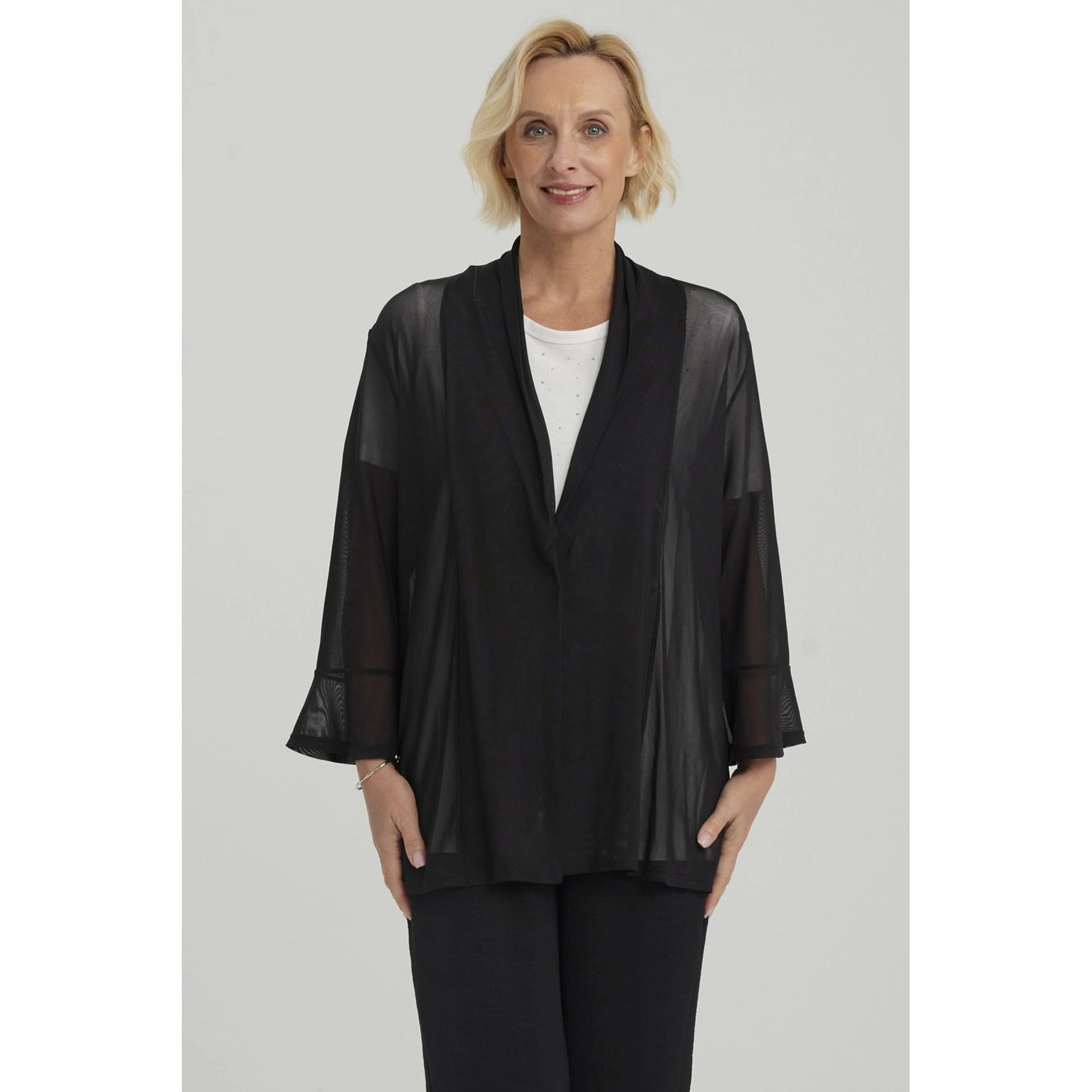 Fashionspark - Polera Mujer Con Tapado Negro