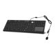 thumbnail image 1 of Teclado SIIG JK-US0W11-S1 USB IP68 Lavable con panel táctil, 1 of 8