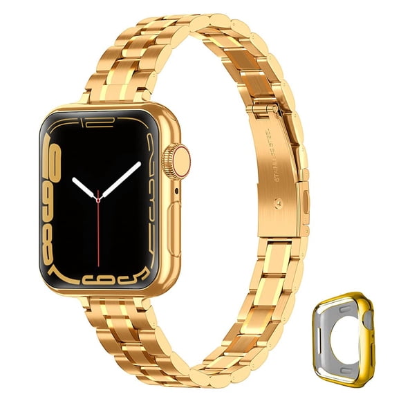 Correa de reloj CSJCUBIC de acero inoxidable de 38 mm a 45 mm para mujer