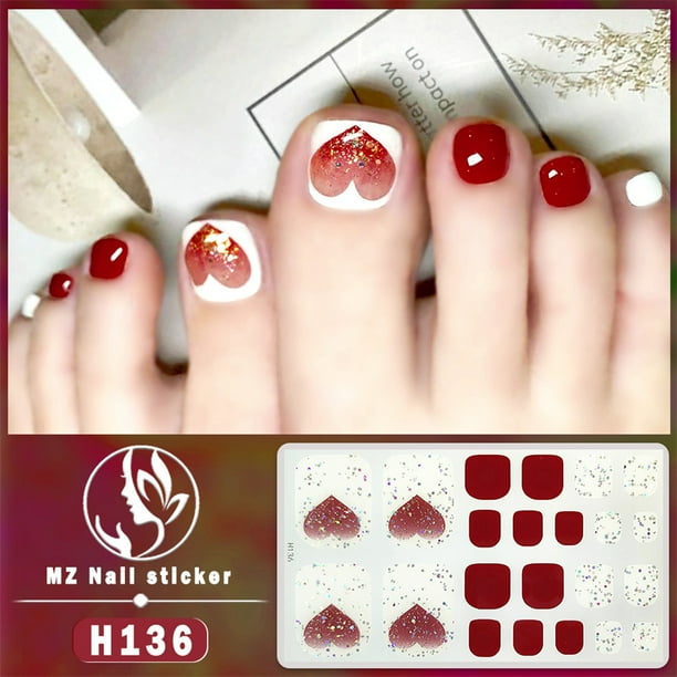 Gel New Toenail Stickers The New Whitening Toenail Stickers Crystal Manicure Toenail Stickers Health & Beauty Summer