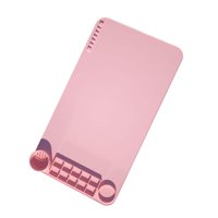 Magideal - Alfombrilla De Silicona Reutilizable Para Manualidades Mantel Individual Ranura De Mezcla De Colores Almohadilla De Antideslizante Hoja De , Rosa 27.505X49.95Cm