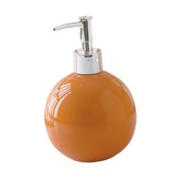 Magideal - Dispensador De Jabón Líquido Con Bomba, Recargable, Multipropósito, Botellas De Bomba Vacías, Botella De Dispensación De Loción De Cerámica, Para Baño Naranja