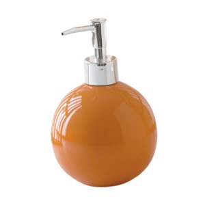 Magideal - Dispensador De Jabón Líquido Con Bomba, Recargable, Multipropósito, Botellas De Bomba Vacías, Botella De Dispensación De Loción De Cerámica, Para Baño Naranja