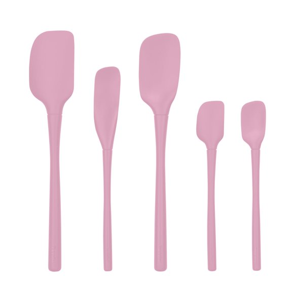 Set de 5 piezas de espátulas de silicona Tovolo Flex Core color rosa