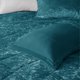 thumbnail image 5 of Juego de edredón Ergode Luxurious Velvet Teal con fundas y almohada, 5 of 6