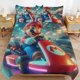 thumbnail image 1 of Super Mario 3-Piece Comforter Set for Bedroom Super Mario Bedding Set for Kids Adults Soft Microfiber Duvet Cover Set with Zipper Closure, 1 of 5