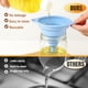 thumbnail image 3 of Set embudos cocina 3 pack silicona grado alimenticio plegables ahorro espacio fácil limpieza, 3 of 7