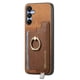 thumbnail image 5 of Funda Magnética Para Samsung Galaxy A15 Con Billetera Y Anillo Protector Resistente Marrón, 5 of 6