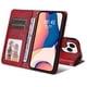 thumbnail image 4 of Funda Billetera para iPhone 14 Pro con Porta Tarjetas y Soporte Ajustable Rojo, 4 of 6