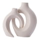thumbnail image 3 of Florero De Cerámica Hueco Minimalismo Decoración Del Hogar Decorativo Para Manto Fiesta Oficina Negro, 3 of 5