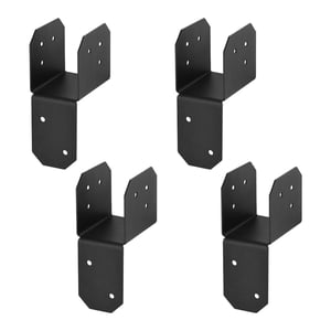 Magideal - 4 Conectores De Anclaje Para Vigas, Soportes Para Amarres De Techo, Soportes Para Postes Y Placas De Fijación Para Estructuras De Muebles Y Pérgolas. 38 Cm