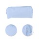 thumbnail image 4 of Unique Bargains 1 Pc Bolsa de Maquillaje Portátil Rectangular para Dama para Vacaciones Azul Claro Poliéster 21x7.5x8cm, 4 of 5