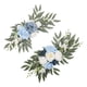 thumbnail image 3 of Paquete de 2 flores de seda, arco de boda, flores, puerta, telón de fondo floral, guirnalda de flores artificiales para fiesta, escenario, actuación, Azul, 3 of 5