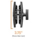 thumbnail image 2 of Brazo de doble enchufe de aluminio para adaptadores de bola de 1 pulgada iBolt, 2 of 4