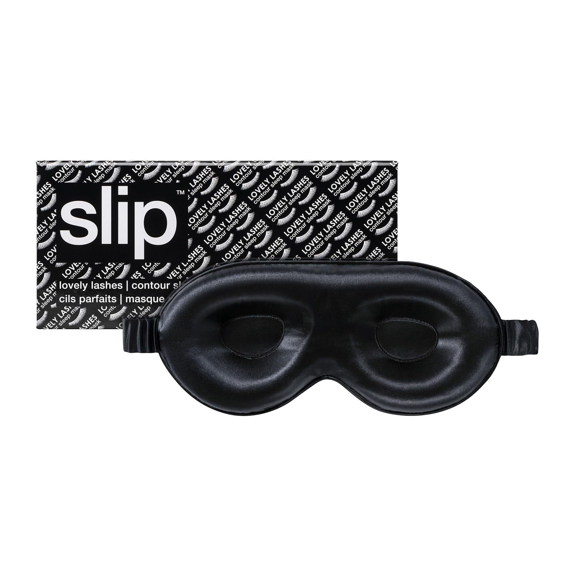 Mascarilla Para Dormir Slip Contour 100% Pura De Seda De Morera Negra