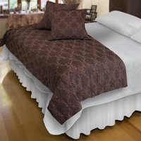 Mallorca - Piecera Con Fundas Barroco Chocolate Reversible