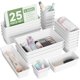 thumbnail image 1 of Set Organizador de Cajones Plástico Caddy BiuLeon 25 Piezas Blanco, 1 of 6
