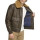thumbnail image 2 of Chaqueta Tommy Hilfiger de piel sintética para hombre, estilo bomber, color marrón, talla L, 2 of 2